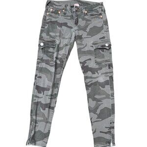 Vintage True Religion Jeans Size 29 CARGO LEGGINGS Camo
